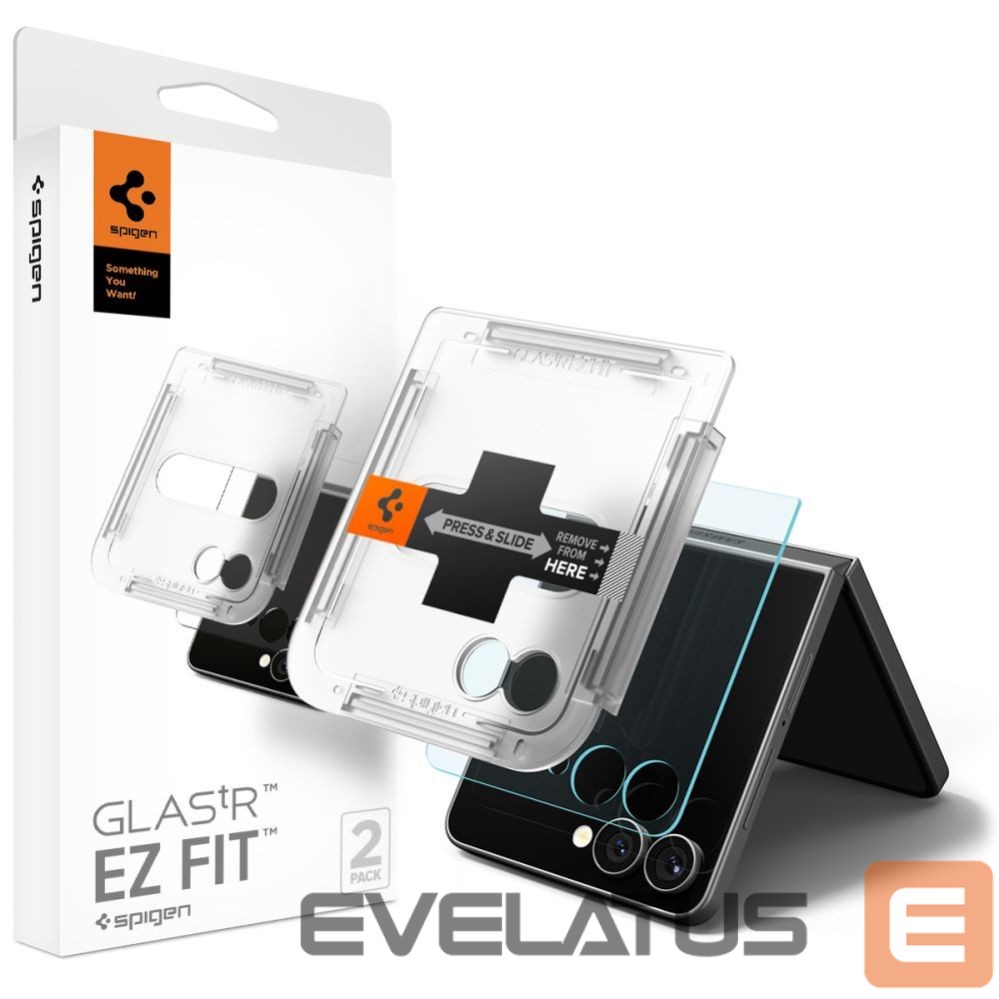 Other goods Spigen Spigen Glas.TR EZ Fit HD Tempered Glass 2-pack for Samsung Galaxy Z Flip 7 - Transparent