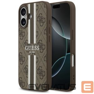 Other goods Guess  Guess 4G Printed Stripes MagSafe case for iPhone 17 - brown 