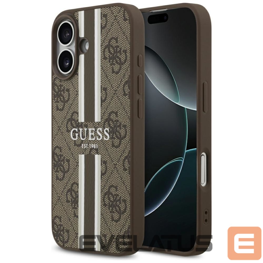 Other goods Guess Guess 4G Printed Stripes MagSafe case for iPhone 17 - brown