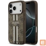 Other goods Guess  Guess 4G Printed Stripes MagSafe case for iPhone 17 Pro - brown 