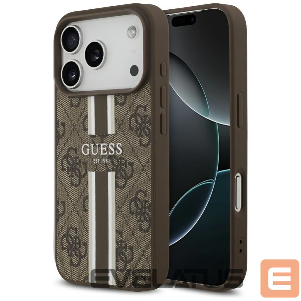 Other goods Guess Guess 4G Printed Stripes MagSafe case for iPhone 17 Pro - brown
