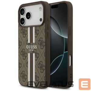 Other goods Guess  Guess 4G Printed Stripes MagSafe case for iPhone 17 Pro Max - brown 