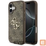 Back panel cover Guess  Guess 4G Big Logo Case for iPhone 17 - Brown 
