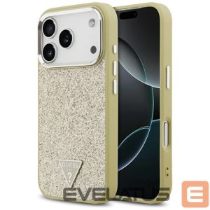 Other goods Guess  Guess Glitter Triangle Logo MagSafe Case for iPhone 17 Pro - Gold 