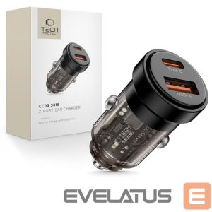 Other goods Tech-Protect  Tech-Protect CC03 30W 2-Port USB-A / USB-C Car Charger - Black 