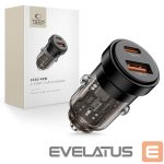 Cable Tech-Protect  Tech-Protect CC03 45W 2-Port USB-A / USB-C Car Charger - Black 