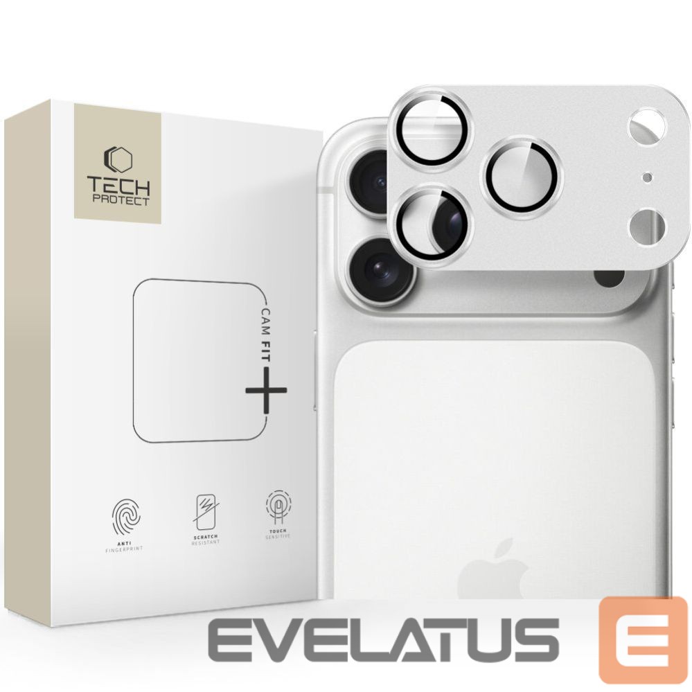 Other goods Tech-Protect Tech-Protect Camfull Fit+ Camera Lens Glass for iPhone 17 Pro Max - Silver