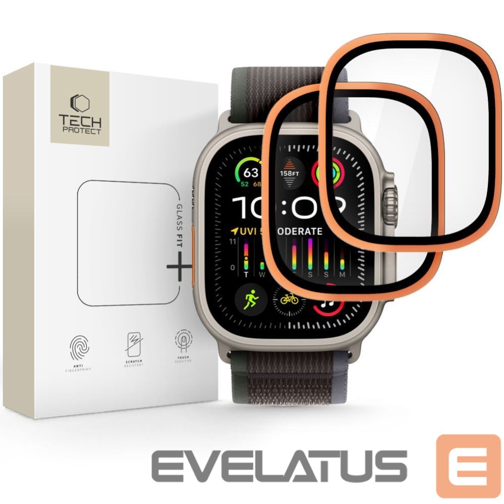 Other goods Tech-Protect Tech-Protect 2-pack tempered glass for Apple Watch Ultra 49mm - orange
