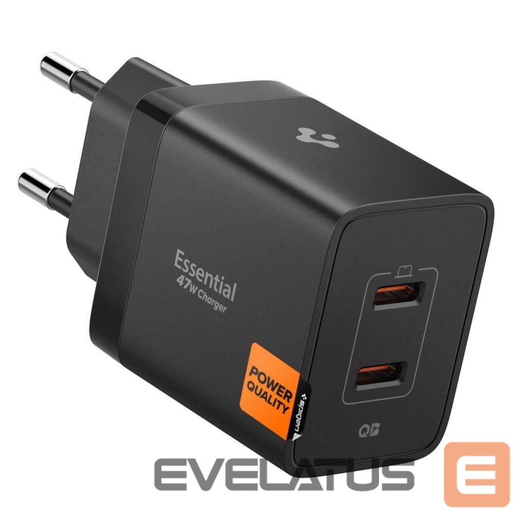 Other goods Spigen Spigen Essential EE472EU 2-port USC-C 47W wall charger - black