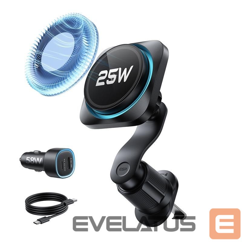 Other goods ESR ESR OmniLock Qi2.2 Magnetic MagSafe Car Air Vent Mount - Black