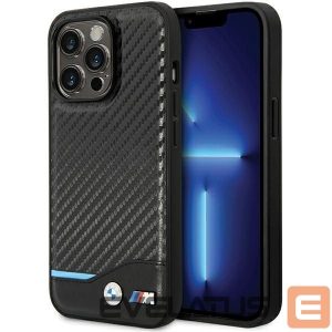 Other goods BMW  BMW Leather Carbon Case for iPhone 13 Pro Max - Black 