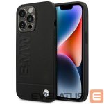 Other goods BMW  BMW Leather Stamp Case for iPhone 14 Pro - Black 