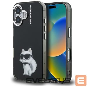 Other goods Karl Lagerfeld  Karl Lagerfeld IML Aquarelle Choupette & Logo iPhone 16 Case - Black 