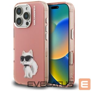 Other goods Karl Lagerfeld  Karl Lagerfeld IML Aquarelle Choupette & Logo Case for iPhone 16 Pro Max - Pink 