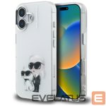 Other goods Karl Lagerfeld  Karl Lagerfeld IML Aquarelle Karl & Choupette & Logo iPhone 16 Case - White 