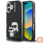 Other goods Karl Lagerfeld  Karl Lagerfeld IML Aquarelle Karl & Choupette & Logo iPhone 16 Case - Black 