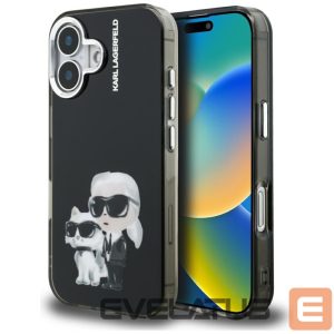 Other goods Karl Lagerfeld  Karl Lagerfeld IML Aquarelle Karl & Choupette & Logo iPhone 16 Case - Black 