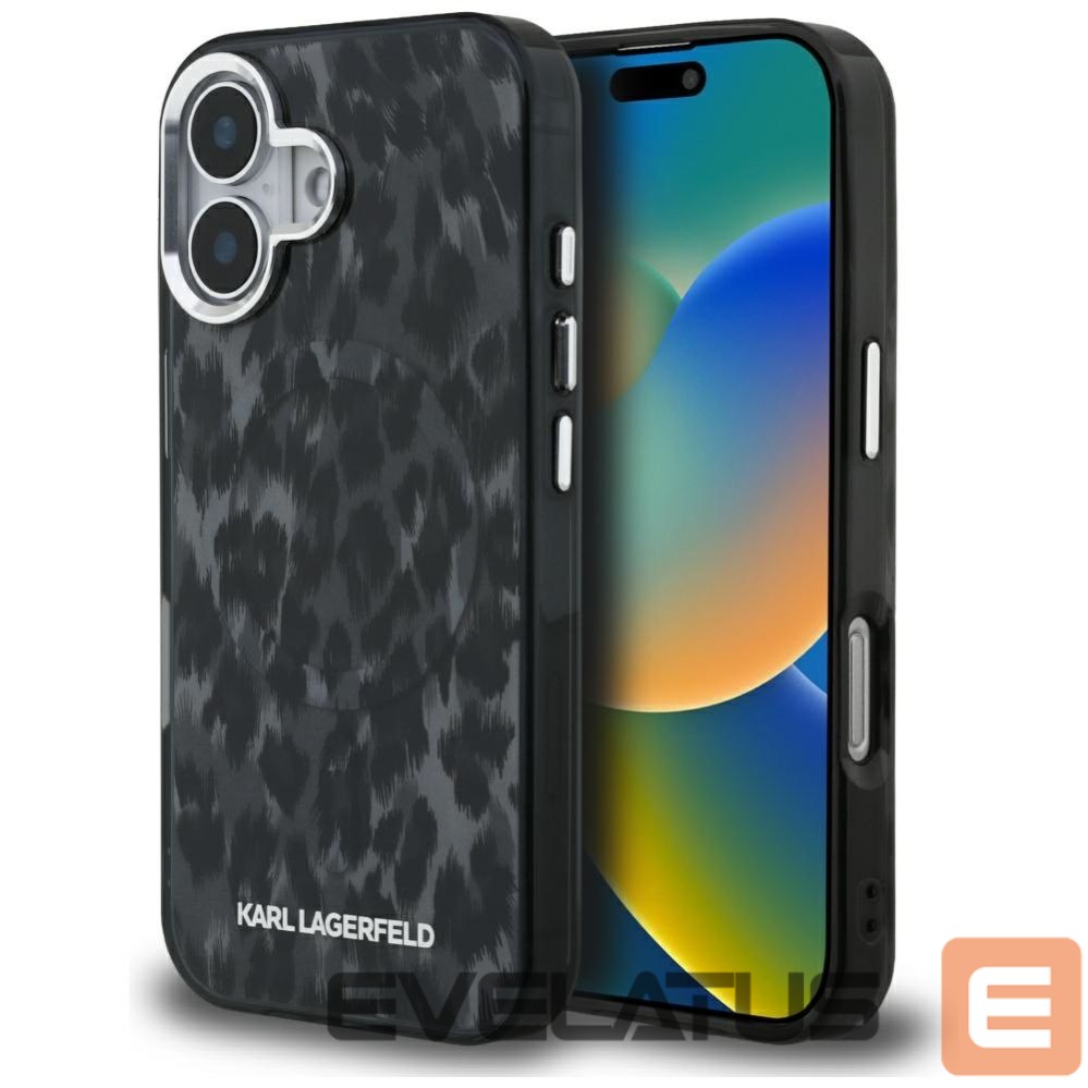 Other goods Karl Lagerfeld Karl Lagerfeld IML Leopard Pattern MagSafe Case for iPhone 16 - Black