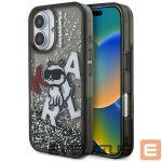Other goods Karl Lagerfeld  Karl Lagerfeld Liquid Glitter Choupette Logo iPhone 16 Case - Black 