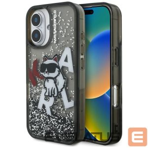 Other goods Karl Lagerfeld  Karl Lagerfeld Liquid Glitter Choupette Logo iPhone 16 Case - Black 