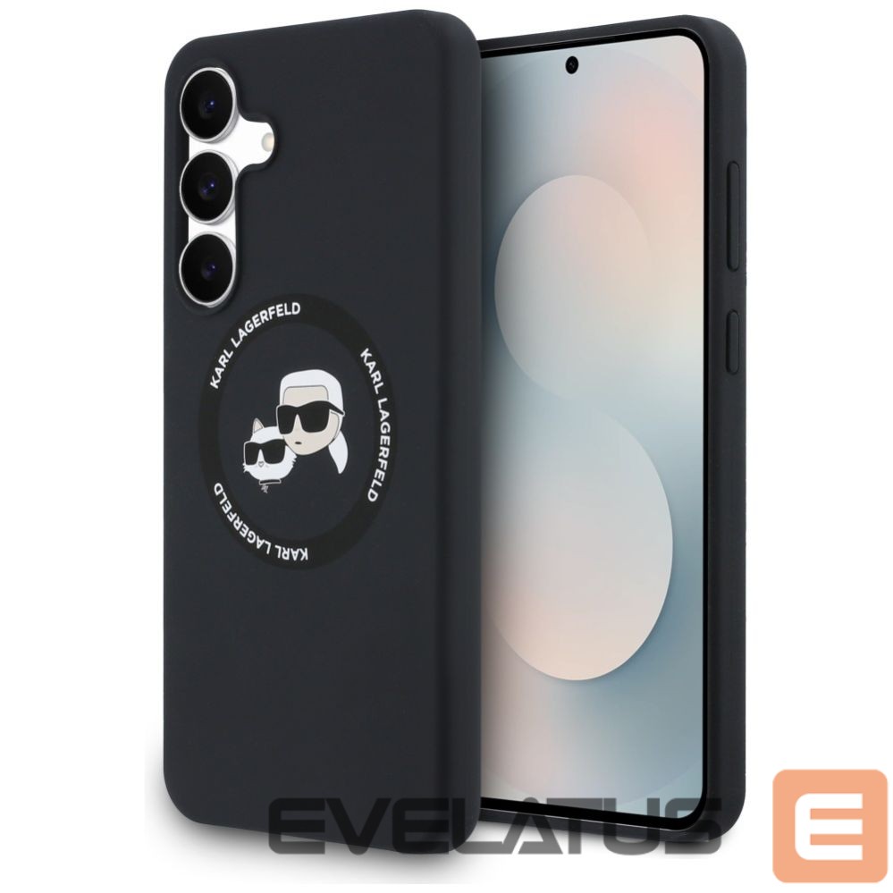 Other goods Karl Lagerfeld Karl Lagerfeld Silicone Karl & Choupette Heads MagSafe Case for Samsung Galaxy S25 FE - Black