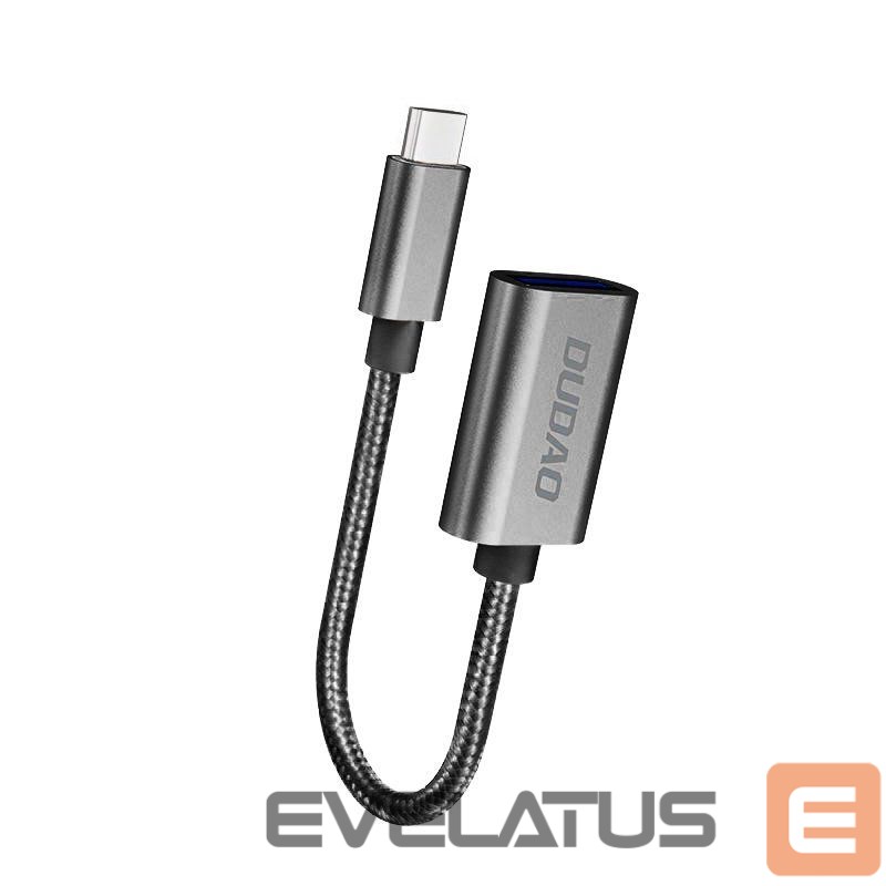 Cable Dudao Dudao adapter cable OTG USB 2.0 to USB Type C gray (L15T)