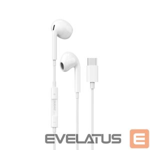 Wired headphones Dudao  Dudao in-ear headphones with USB Type-C connector white (X14PROT) 