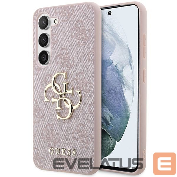 Other Phone Accessory Guess Guess 4G Big Metal Logo case for Samsung Galaxy S24 - pink