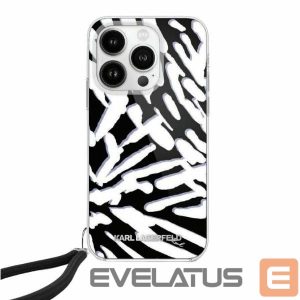 Other Phone Accessory Karl Lagerfeld  Karl Lagerfeld IML Zebra Pattern & Cord case for iPhone 15 Pro Max - black 