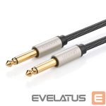 Cable Ugreen  Ugreen AV128 10639 mono TS cable 6.35mm jack / 6.35mm jack 3m - gray 