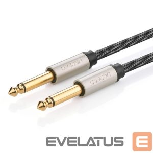 Cable Ugreen  Ugreen AV128 10639 mono TS cable 6.35mm jack / 6.35mm jack 3m - gray 
