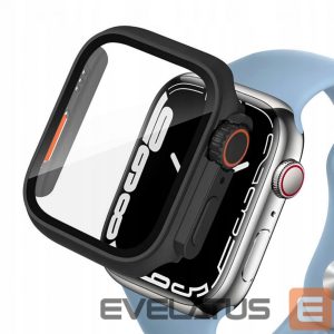 Back panel cover Tech-Protect  Tech-Protect Defense360 Case for Apple Watch 4 / 5 / 6 / SE (44mm) - Black-Orange 