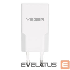 Adapter Veger  Phone charger VEGER USB A + USB C QC PD 30W 30W1A1C white 