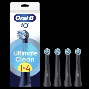 Toothbrush Oral-B  Replaceable toothbrush heads | iO UltimateClean | Heads | For adults | Number of brush heads included 4 | Black 