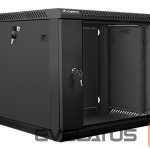Servers Lanberg  Rack cabinet 19" wall-mount 9U/600x600 (flat pack) V2, black | 