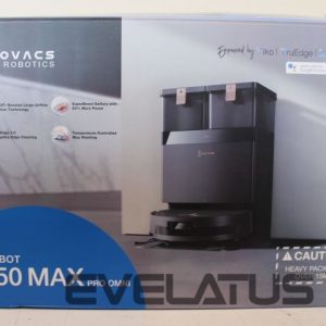 Vacuum cleaner Ecovacs  SALE OUT.  DEEBOT T50 MAX PRO OMNI Vacuum cleaner, Robot, Wet&Dry, 18500Pa, TruEdge 2.0, ZeroTangle 2.0, YIKO GPT, Black + Auto-empty |  Robotic Vacuum Cleaner | DEEBOT T50 MAX PRO OMNI | Wet&Dry | Dust capacity 0.35 L | 18500 Pa | Black | DEMO 