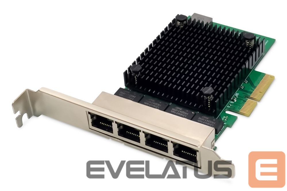 Converter Digitus DN-10136 4-Port RJ45 RTL8125B, 2.5 GBits Server NIC