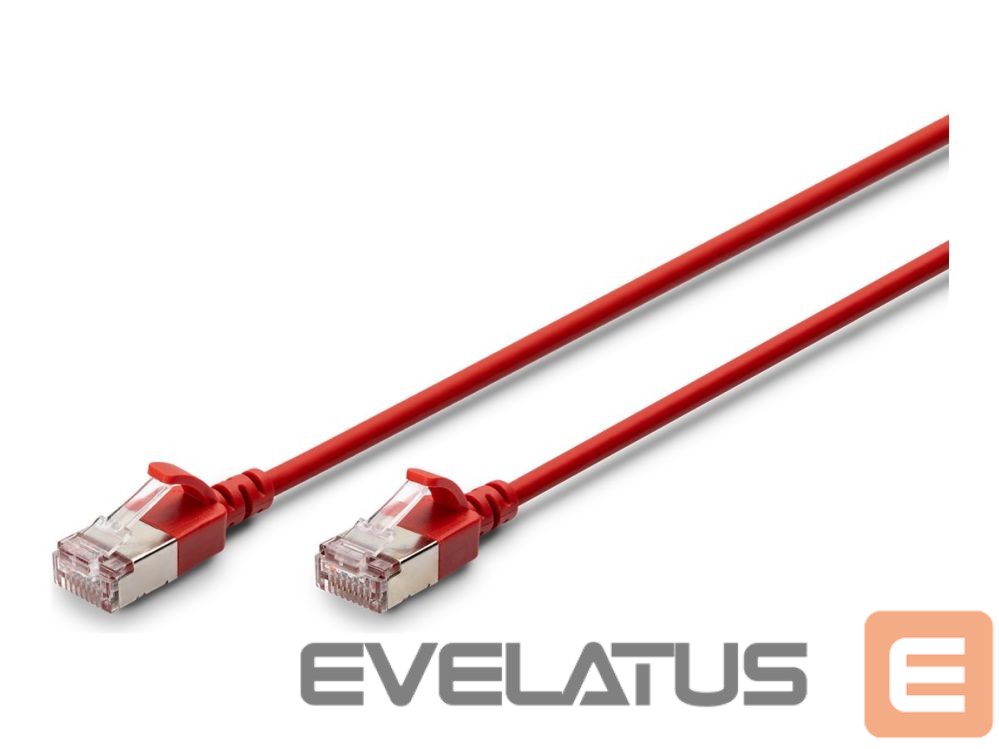 Converter Digitus Slim Patch Cable, 1 m | DK-1632-A-010S-R | Red