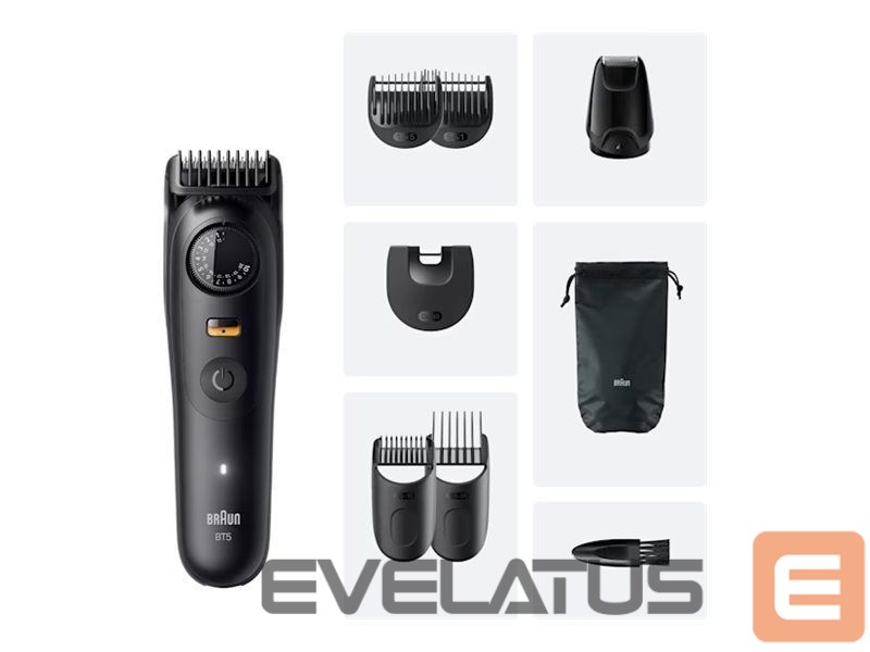 Plaukų kirpimo mašinėlė Braun Beard Trimmer BT5560 BLKMAT |