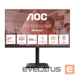 Monitor AOC  U27E4CV | 27 " | IPS | UHD | 16:9 | 60 Hz | 4 ms | 3840 x 2160 pixels | 400 cd/m² | HDMI ports quantity 2 | Black 
