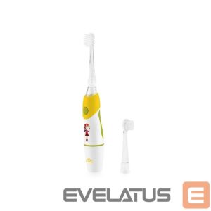Toothbrush ETA  Toothbrush | Sonetic 071090050 | Battery operated | For kids | Number of brush heads included 2 | Number of teeth brushing modes 1 | Yellow/White 