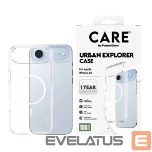 Back panel cover PanzerGlass  Back cover | Apple | iPhone Air | Recycled plastic | Transparent | Urban Explorer w. White MagSafe 