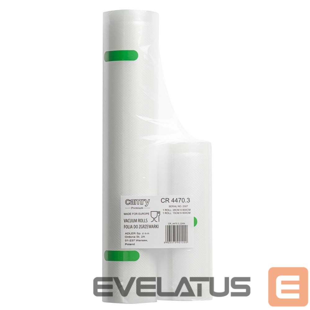 Accessories and filters Camry Vacumm Sealer Rools for CR 4470, AD 4484, MS 4492, AD 4503 | CR 4470.3