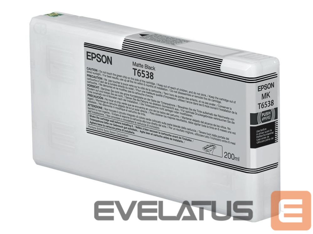 Printer accessories EPSON T65380N Matte Black Ink Cartridge (200ml) | C13T65380N | UltraChrome High Dynamic Range | Matte black