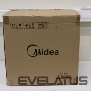 Table grill Midea  SALE OUT.  MAD1100DADK Air fryer digital,Two-zone cavity, 6.4L + 4.4L |  Two Zone Airfryer | MAD1100DADK | Power 1850 W | Capacity 4.4/6.4 L | Rapid Air technology | Black | USED, DIRTY, SCRATCHED ON TOP 