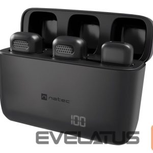 Wired headphones Natec  | Microphone | NMI-2253 | Hopper | Wireless | Black 