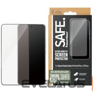Back panel cover PanzerGlass  SAFE. Screen Protector Xiaomi Redmi Note 14 Pro|14 Pro+|13 Pro+|Ultra-Wide Fit | 