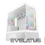 Computer case Deepcool  CG380 3F MIDI TOWER CASE, White 