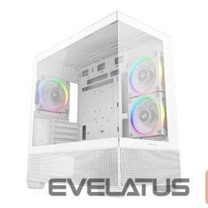 Computer case Deepcool  CG380 3F MIDI TOWER CASE, White 