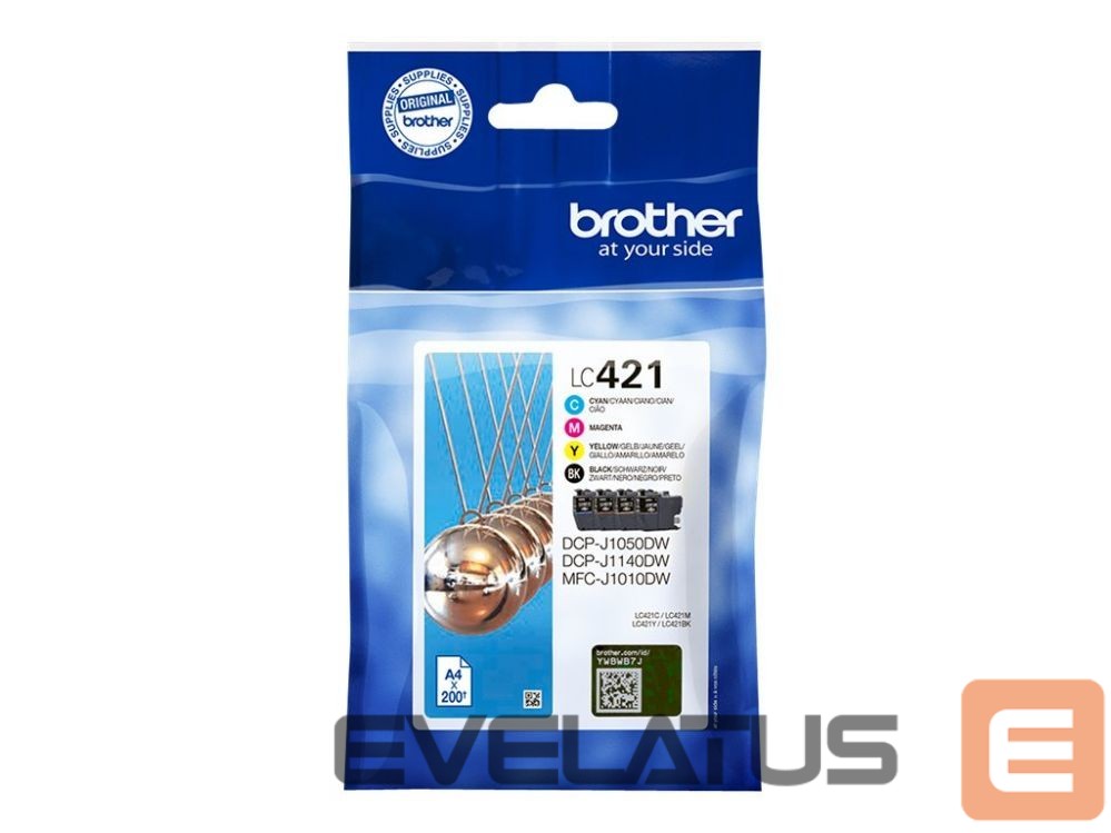 Printer accessories Brother LC421VALDR | Ink Cartridges | Black, cyan, magenta, yellow